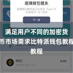 满足用户不同的加密货币市场需求比特派钱包教程