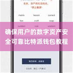 确保用户的数字资产安全可靠比特派钱包教程