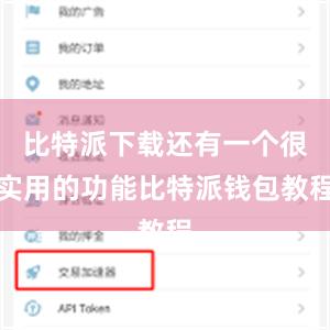 比特派下载还有一个很实用的功能比特派钱包教程