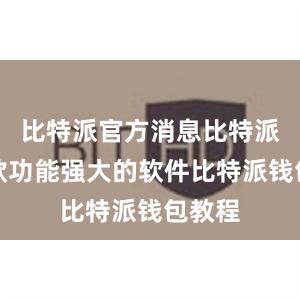 比特派官方消息比特派是一款功能强大的软件比特派钱包教程