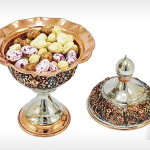 قندان مسی گنبدی ، سَبک مسفام ، مدل لاله