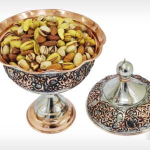 آجیل خوری مسی گنبدی ، سَبک مسفام ، مدل لاله